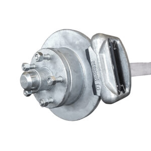 Mechanical Disc Brake Axle 1000kg Rated 40mm Square Galvanised