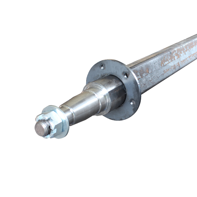 Axle 63mm Square 2400kg Electric Flanges Welded