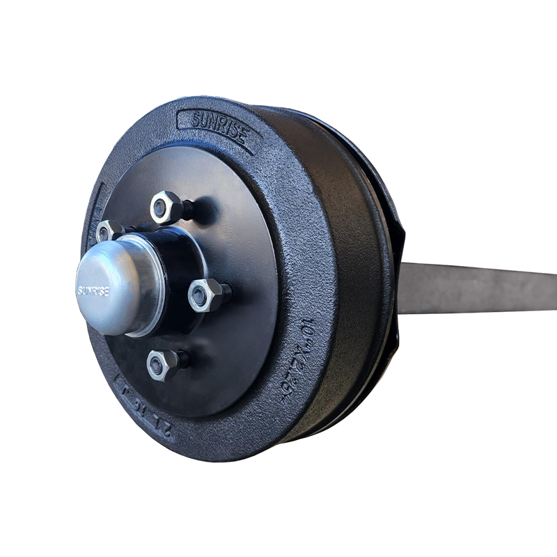 Electric Drum Parallel Braked Axle 1600kg Rated 50mm Square