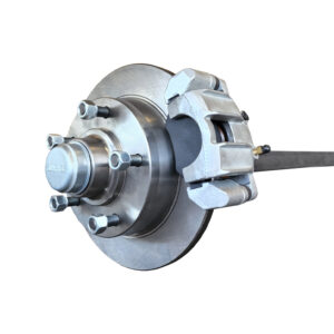 Hydraulic Disc Brake Axle 1600kg Rated 50mm Parallel Square